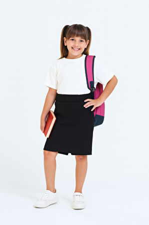 Kız Çocuk Beli İpli Okul Kaşkorse Şort Etek G2025-1