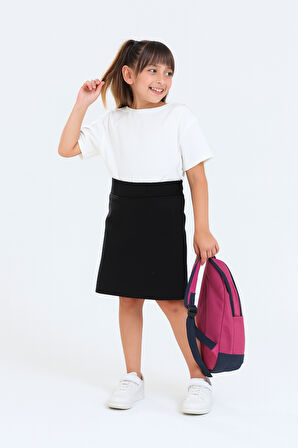 Kız Çocuk Beli İpli Okul Kaşkorse Şort Etek G2025-1