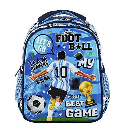 Muggle Tek Bölmeli Best Game Anaokulu Çantası + Beslenme Çantası