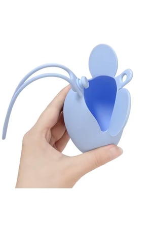 Mickey Mouse Silikon Emzik Kutusu - Emzik Saklama Kabı - Hijyenik ve Askılı Tasarım(Mavi)