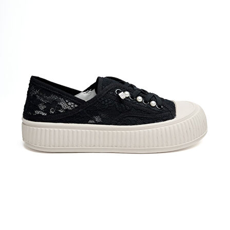 Bağcıklı Fileli Günlük Kadın Sneaker