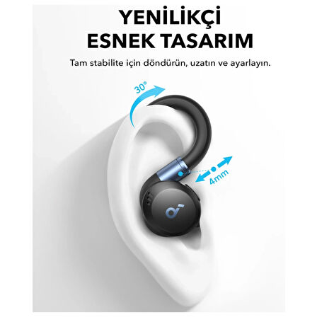 Anker Soundcore Sport Kancalı Kulak İçi Sporcu Kulaklıkları - Siyah - A3968 (Anker Türkiye Garantili)