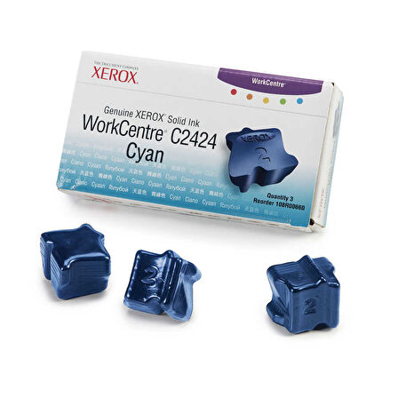 Xerox Workcentre C2424-108R00660 Mavi Orijinal Katı Mürekkep Üçlü