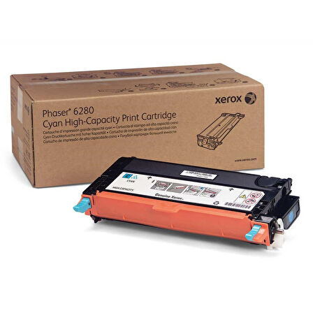 Xerox Phaser 6280-106R01400 Mavi Orijinal Toner Yüksek Kapasiteli