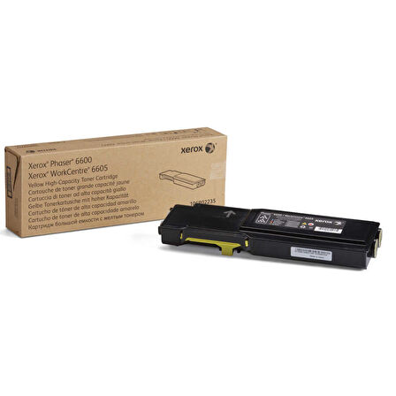 Xerox Phaser 6600-106R02235 Sarı Orijinal Toner Yüksek Kapasiteli
