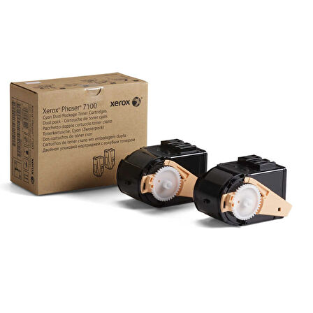 Xerox Phaser 7100-106R02609 Mavi Orijinal Toner İkili Paket