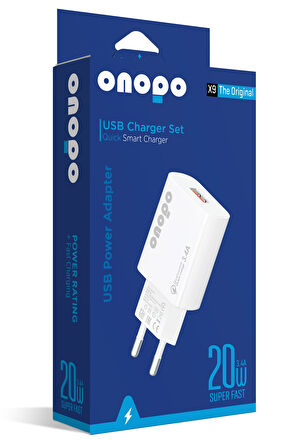 onopo 3.4A Usb Girişli Hızlı Şarj Adaptörü - X9