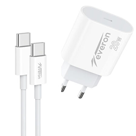Everon 20w Typec Typec Kablolu Şarj Cihazı Evr-013-C