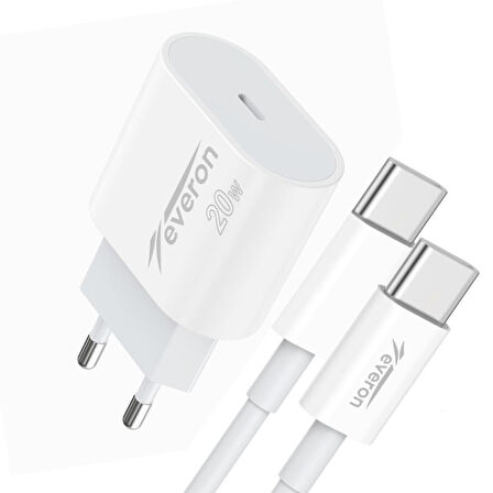 Everon 20w Typec Typec Kablolu Şarj Cihazı Evr-013-C