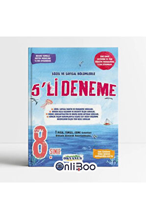 8. Sınıf Lgs 5'li Genel Deneme Sayısal Ve Sözel Bölümlerle - 2020-2021 Basımı