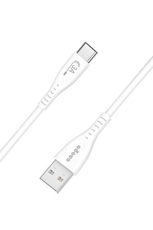 onopo Android Xiaomi Ve Samsung Uyumlu Type-C Usb Hızlı Şarj ve Data Kablosu 3.0A / 1MT - D7