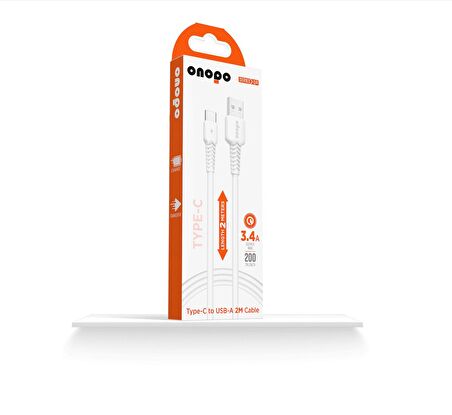 Type-c To Usb Kablo 3.4a Hızlı Şarj Ve Data Kablosu 2m - Q4