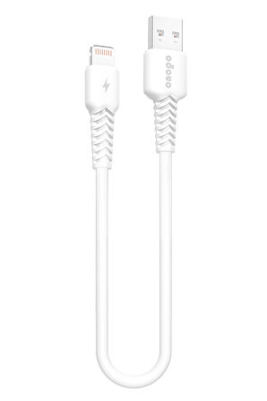 onopo İphone Apple Uyumlu  Lightning To USB Mini Kablo 3.4A Hızlı Şarj ve Data Kablosu 30CM - Q3