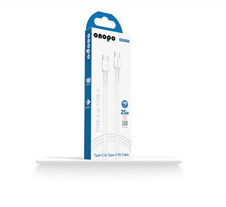 Type-C To Type-C Pd 25W Hızlı Şarj ve Data Kablosu 100CM - P5
