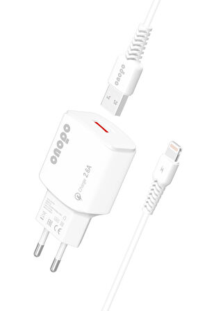 onopo İphone Apple Uyumlu Lightning Usb 2.6a Iphone Hızlı Şarj Cihazı 10w - X5