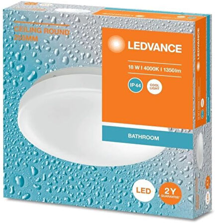 - Ledvance 18W Led Plafonyer 4000K Gün Işığı Tavan Lambası Banyo Armatür