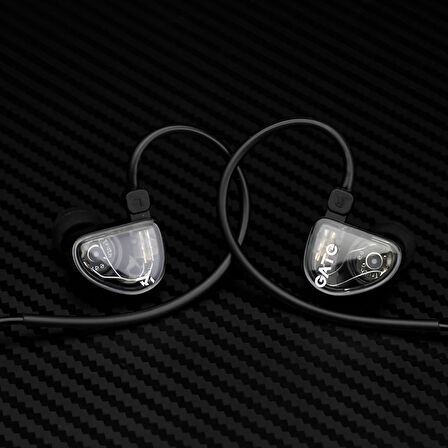 Gate In-ear Monitor | Black | Sahne, Stüdyo veya Odyofil için Kulak içi/In-Ear Kablolu Monitör Kulaklık