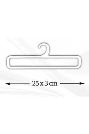 5’li Şal Eşarp Atkı Askısı – Dikdörtgen Geniş Askılık, Dolap İçi Düzenleyici, Kırışıklık Önleyici