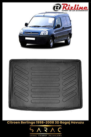 Rizline Citroen Berlingo 2008 Model(Eski Kasa) 3D Bagaj Havuzu