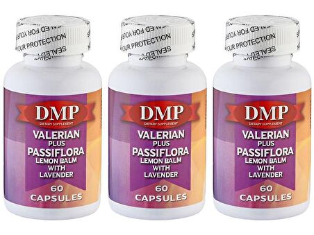 Dmp Valerian Plus 3x60 Kapsül Passiflora Lemon Balm Lavender 