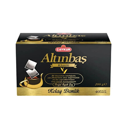 Çaykur Altınbaş Demlik Poşet 40 lı 200 gr x 4 Adet