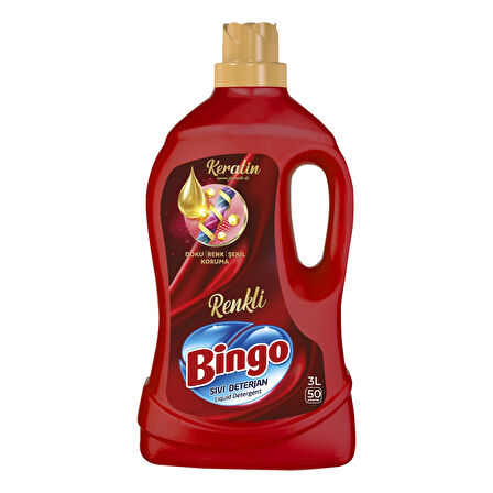 Bingo Sıvı Deterjan 3 lt Siyah ve Renkli 2 li Paket