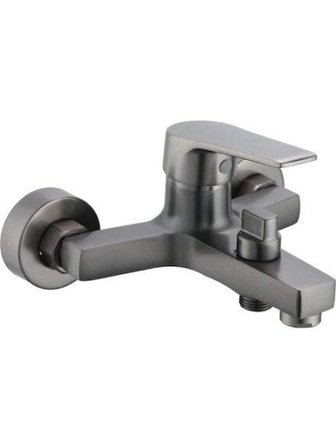 Fleko 3'lü Antrasit Banyo Batarya Seti (Piano Salt - Alfa Banyo - Alfa Lavabo)