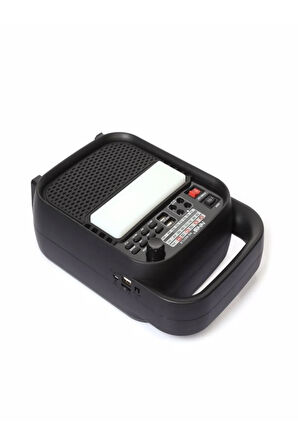 Kamp Feneri Işıldak Güneş Panelli Bluetooth Hoparlör Fm Radyo + 2xampul 3600 Mah Pil