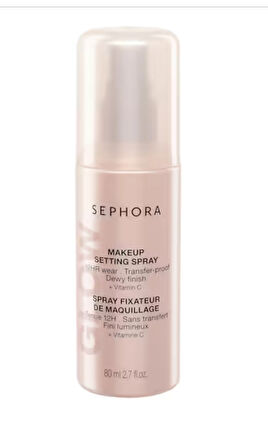 SEPHORA COLLECTION GLOW Makyaj Sabitleme Spreyi – Parlak, Kalıcı, Akmaz 80 ml