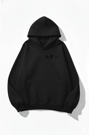 Unisex Yumuşak Dokulu Psychos In Love Baskılı Tasarım Oversize 3 İplik Hoodie Sweatshirt