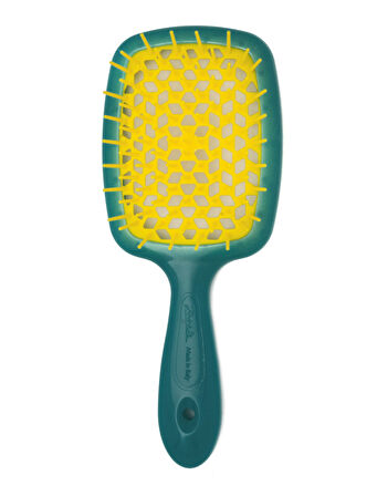 Janeke Superbrush Yeşil Sarı Saç Fırçası