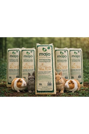Tavşan Hamster Ginepig Ve Kemirgen Tozsuz Çam Talaşı 5 Adet 15lt Sıkıştırılmış Paket