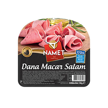 Namet Dana Macar Salam 7/24 50 gr x 6 Adet