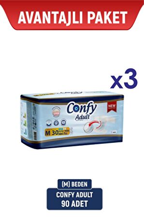 Adult Yetişkin Bezi Medium 30lu x 3 Paket