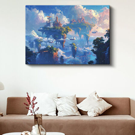 Gökyüzü Adaları - Uçan Gemiler Anime Kanvas Tablo