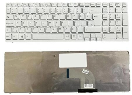 Sony Vaio 149030911GB Uyumlu Notebook Klavyesi  - Beyaz - TR