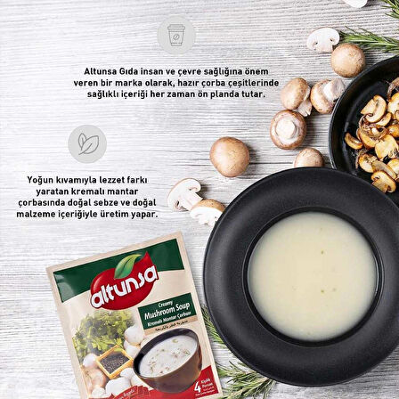 Altunsa Hazır Kremalı Mantar Çorbası 60 Gr 12 Lİ paket