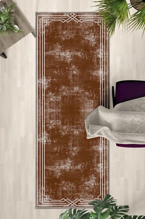 Ehl-60-2 Modern Dijital Baskı Yıkanabilir Kaymaz Yolluk Halı