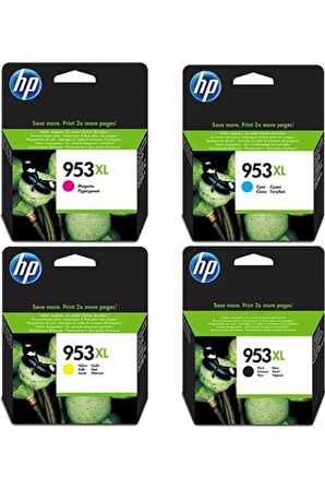 HP L0S70AE + F6U16AE + F6U17AE + F6U18AE 953XL Kartuş Seti