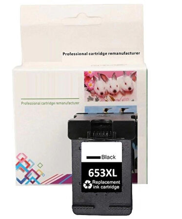 Hp 653xl-3ym75a Muadil Siyah Kartuşu