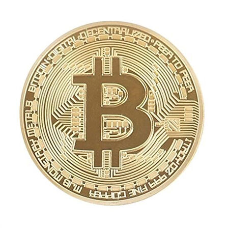 Evyora® Bitcoin Madeni Hatıra Parası Madeni Bitcoin Hediye Sikke Para