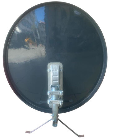 Kalın Saclı Siyah 80 cm Uydu Çanak Anteni