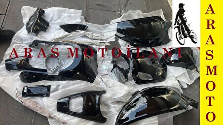RKS AZURE 50  GRENAJ KAPORTA SETİ SİYAH RENK ( MOTOSİKLET DEĞİLDİR ) - ARASMOTO