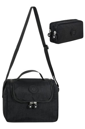 Beslenme Cantasi 2’LI Set Krinkil Kumas Termal Cantasi + Cift Bolmeli Kalemlik Siyah GALB Leather