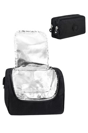 Beslenme Cantasi 2’LI Set Krinkil Kumas Termal Cantasi + Cift Bolmeli Kalemlik Siyah GALB Leather