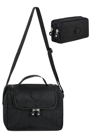 Beslenme Cantasi 2’LI Set Krinkil Kumas Termal Cantasi + Cift Bolmeli Kalemlik Siyah GALB Leather