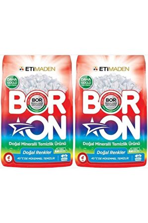 BORON RENKLİLER İÇİN TOZ ÇAMAŞIR DETERJANI 4 KG (2 ADET)