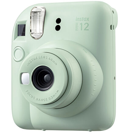 Fujifilm Instax Mini 12 Yeşil Fotoğraf Makinesi 10'lu Film Mini Albüm ve Deri Kılıf Seti