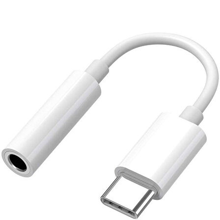 Type-C Aux Dönüştürücü Aparat 3.5mm Aux Kablo OTG Samsung Xiaomi Huawei  Oppo Redmi Uyumlu Kablo