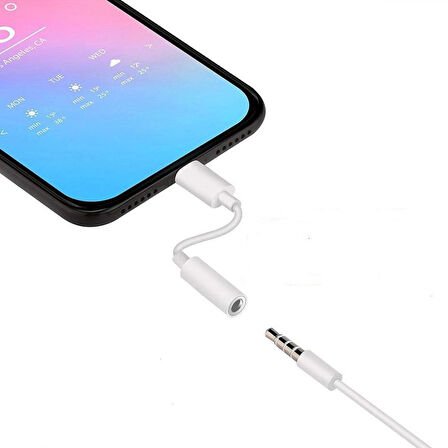 Type-C Aux Dönüştürücü Aparat 3.5mm Aux Kablo OTG Samsung Xiaomi Huawei  Oppo Redmi Uyumlu Kablo